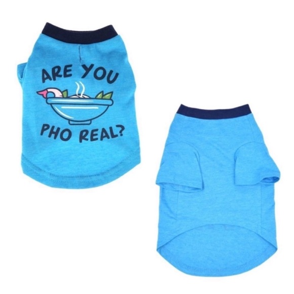NWT Vibrant Life T-shirt dog "Are You Pho Real? size Small (up to 20 pounds) - Picture 2 of 4